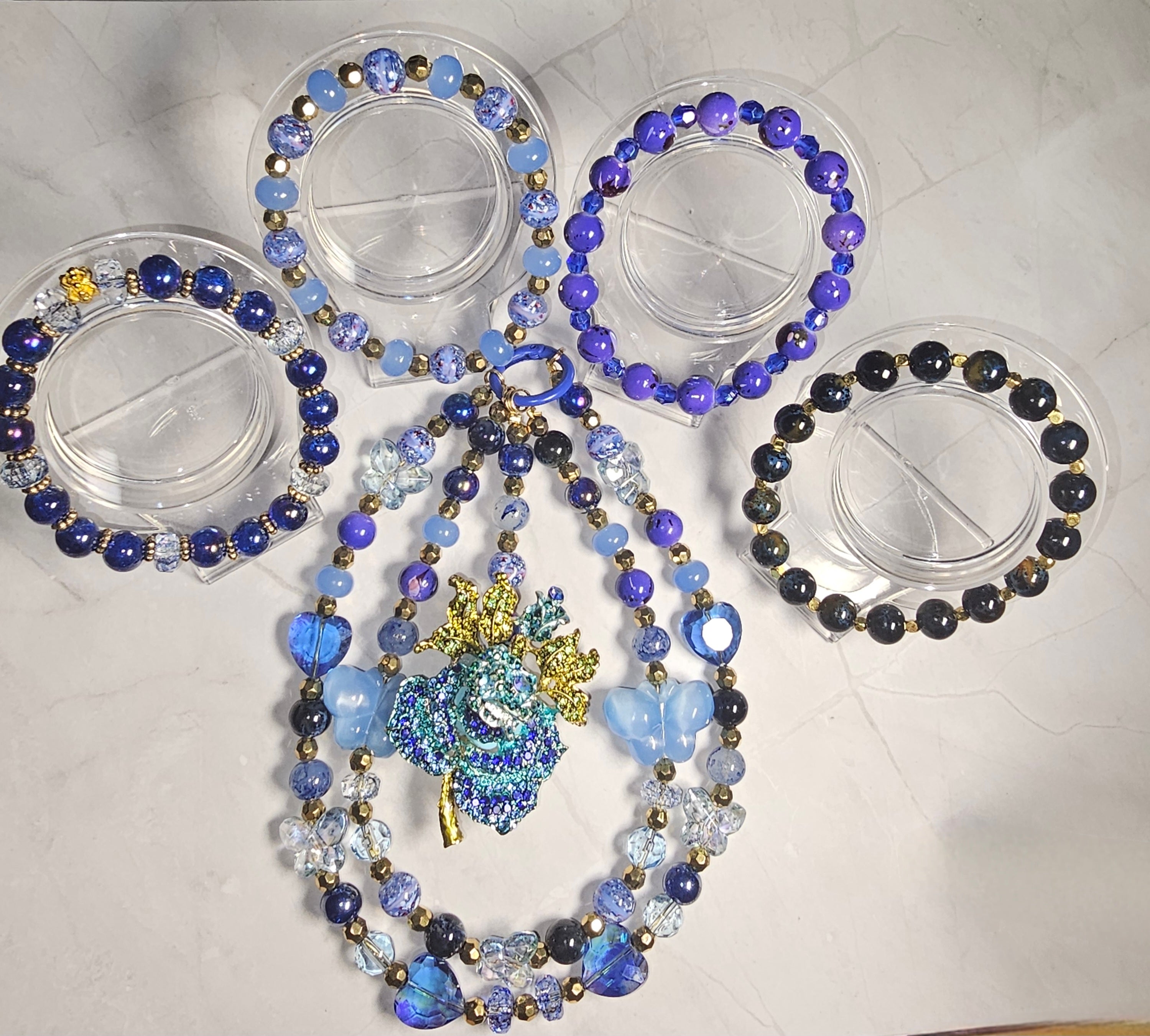 Handmade Sparkly keychain sets