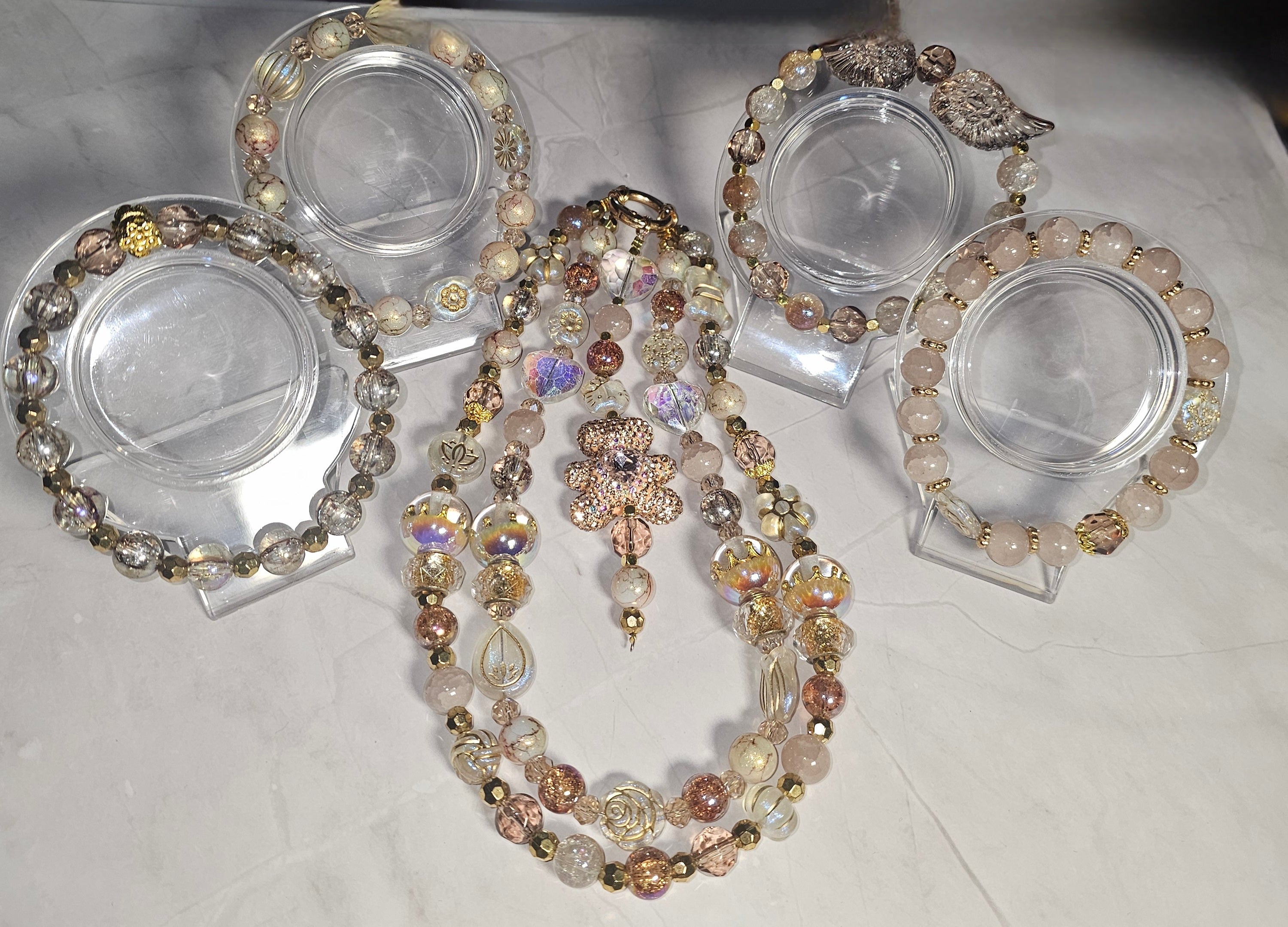 Handmade Sparkly keychain sets