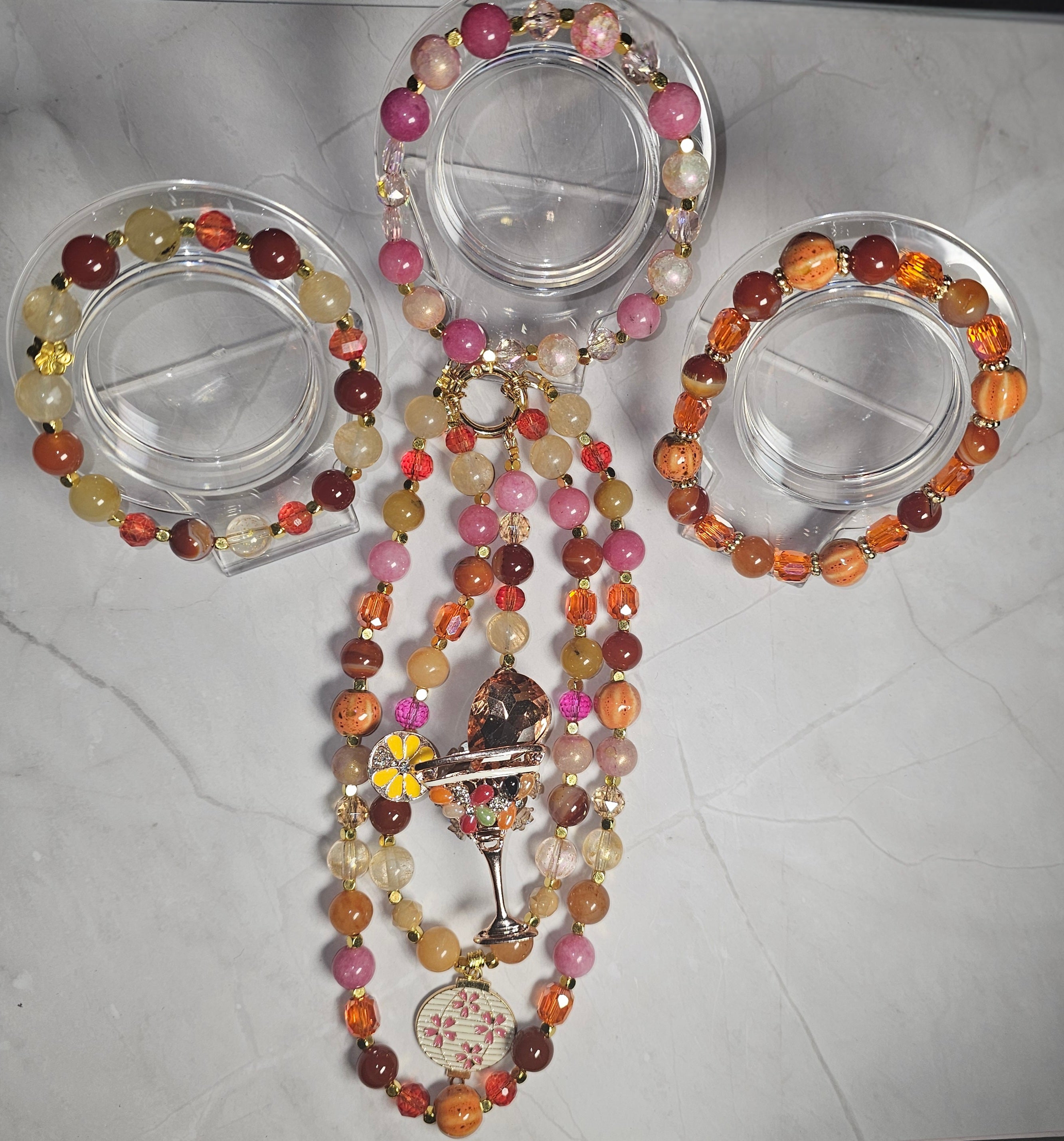 Handmade Sparkly keychain sets