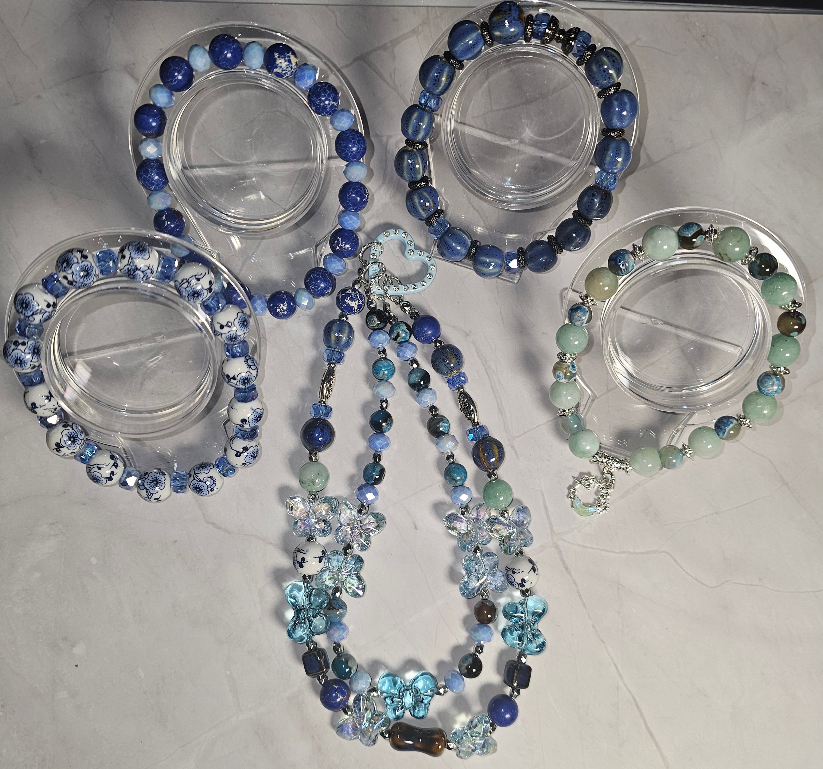 Handmade beaded keychains sets