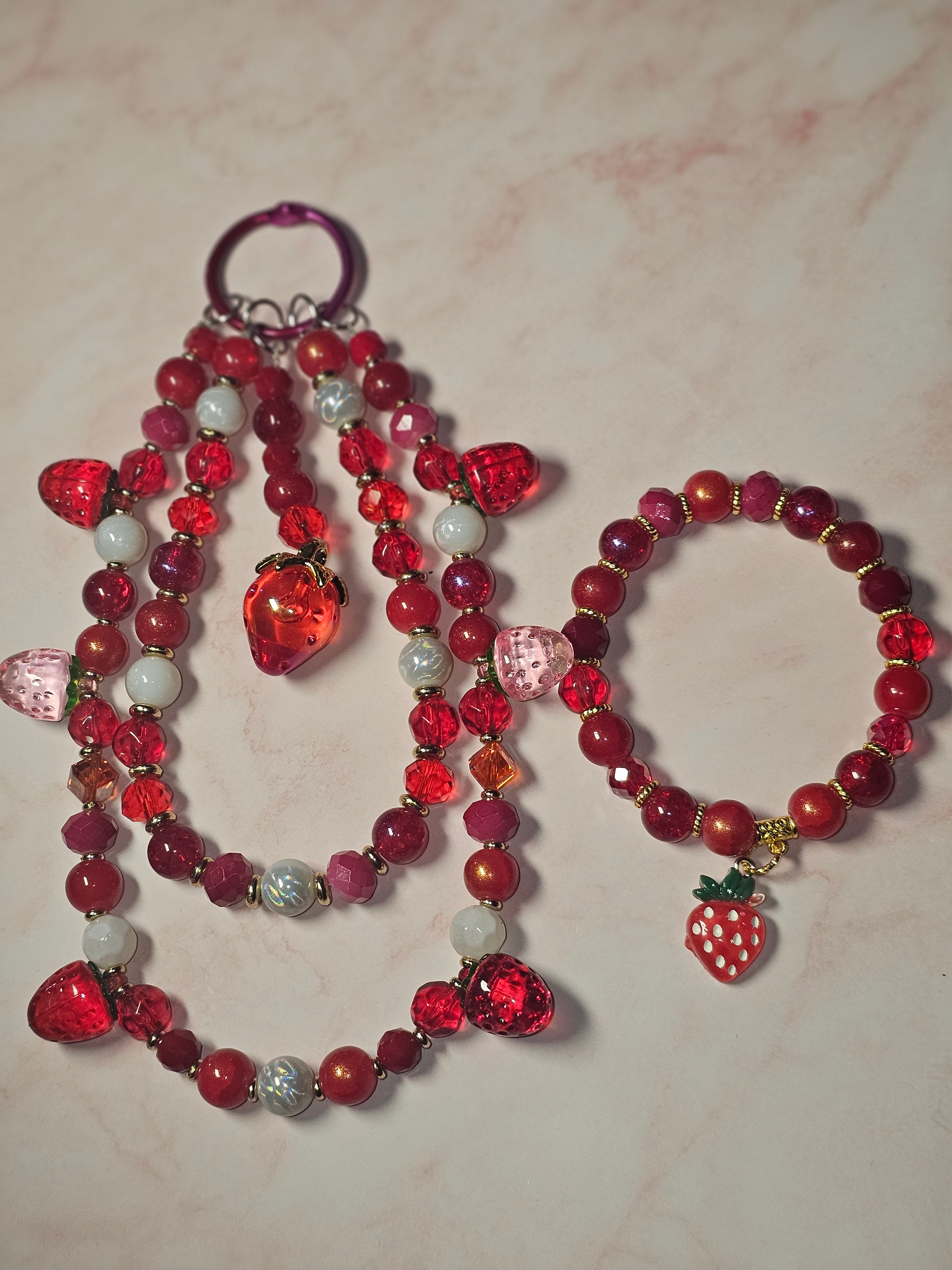 Kiddie handmade bracelets/ keychain sets