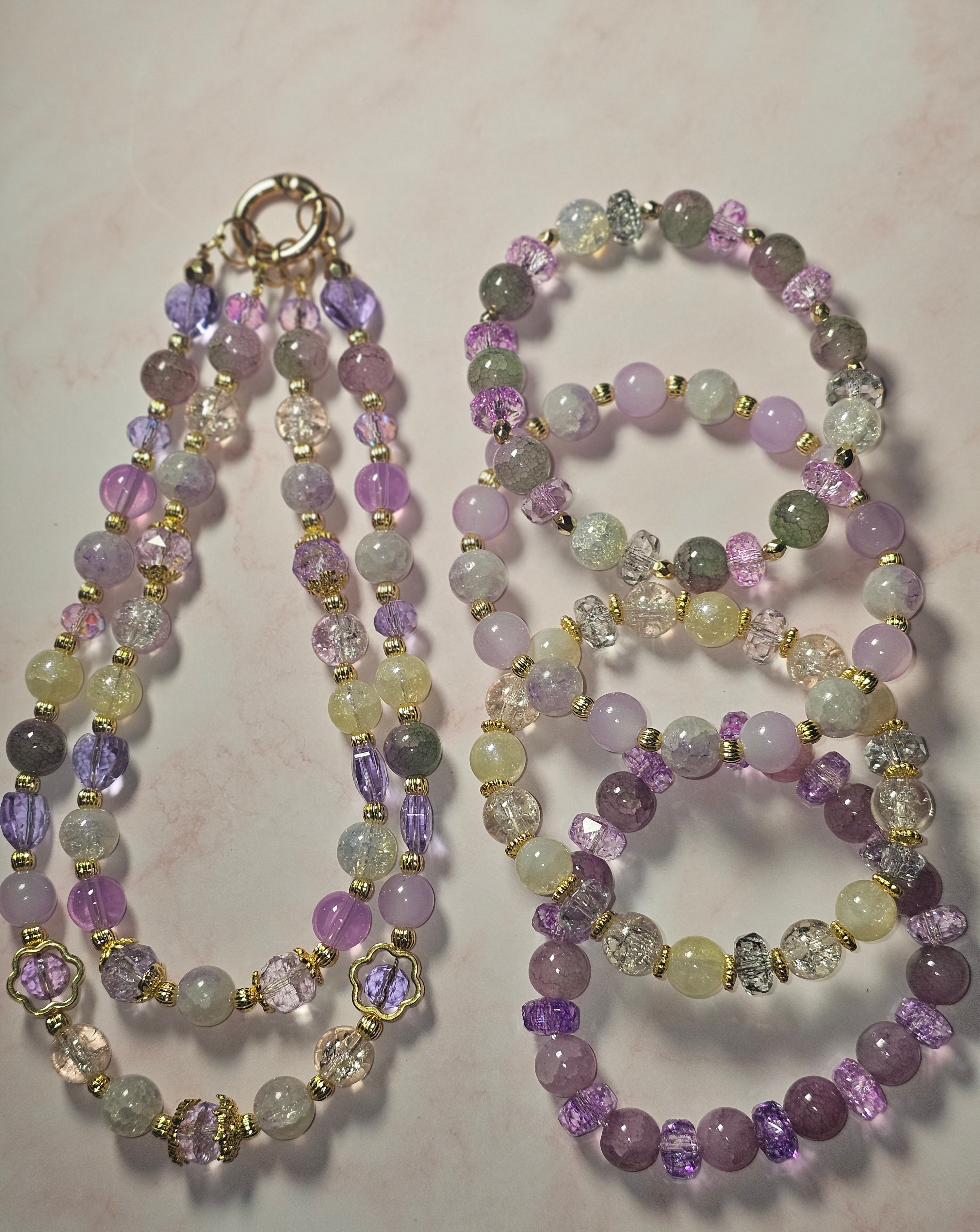 Handmade beaded keychains sets