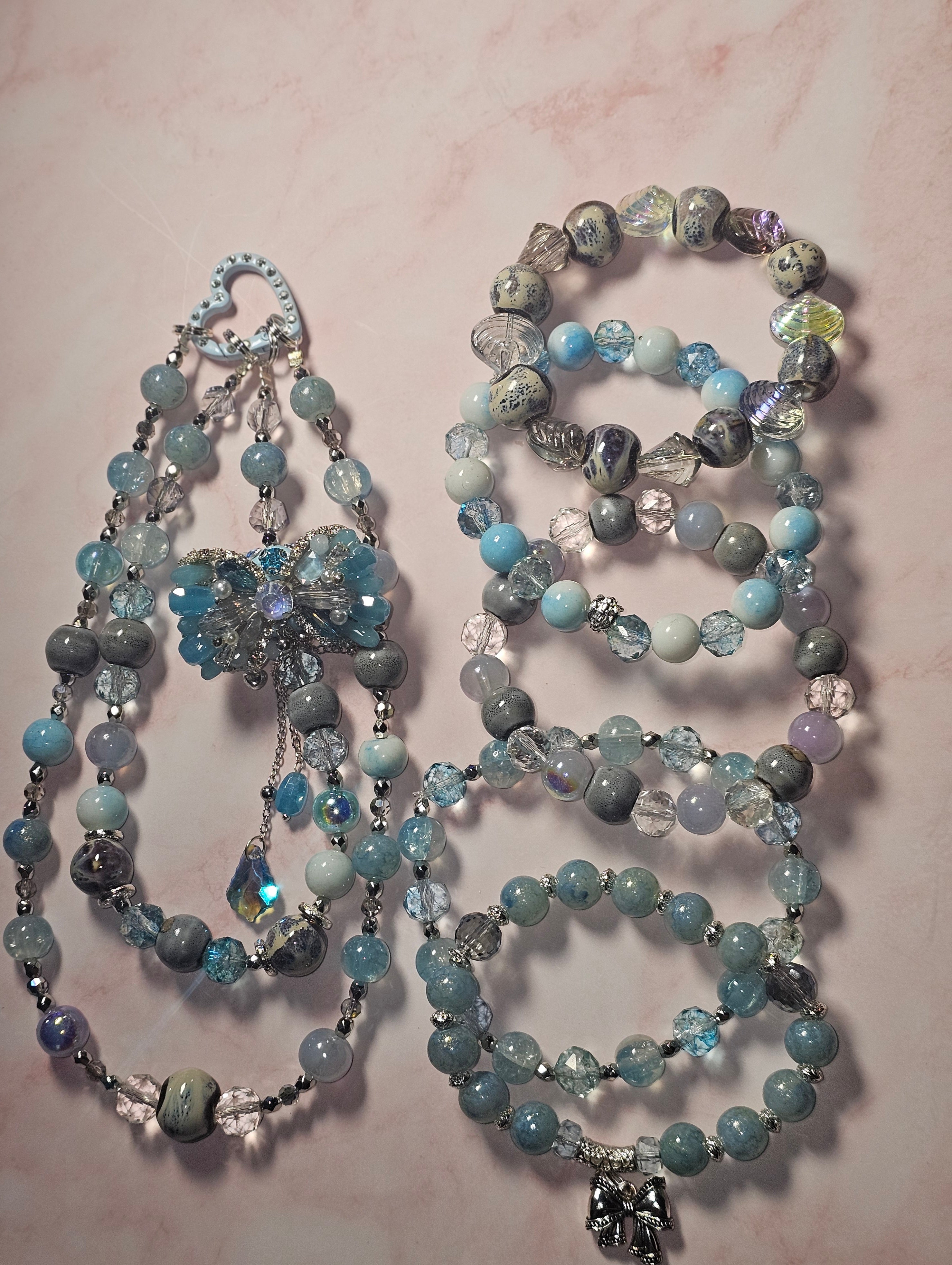 Handmade Sparkly keychain sets