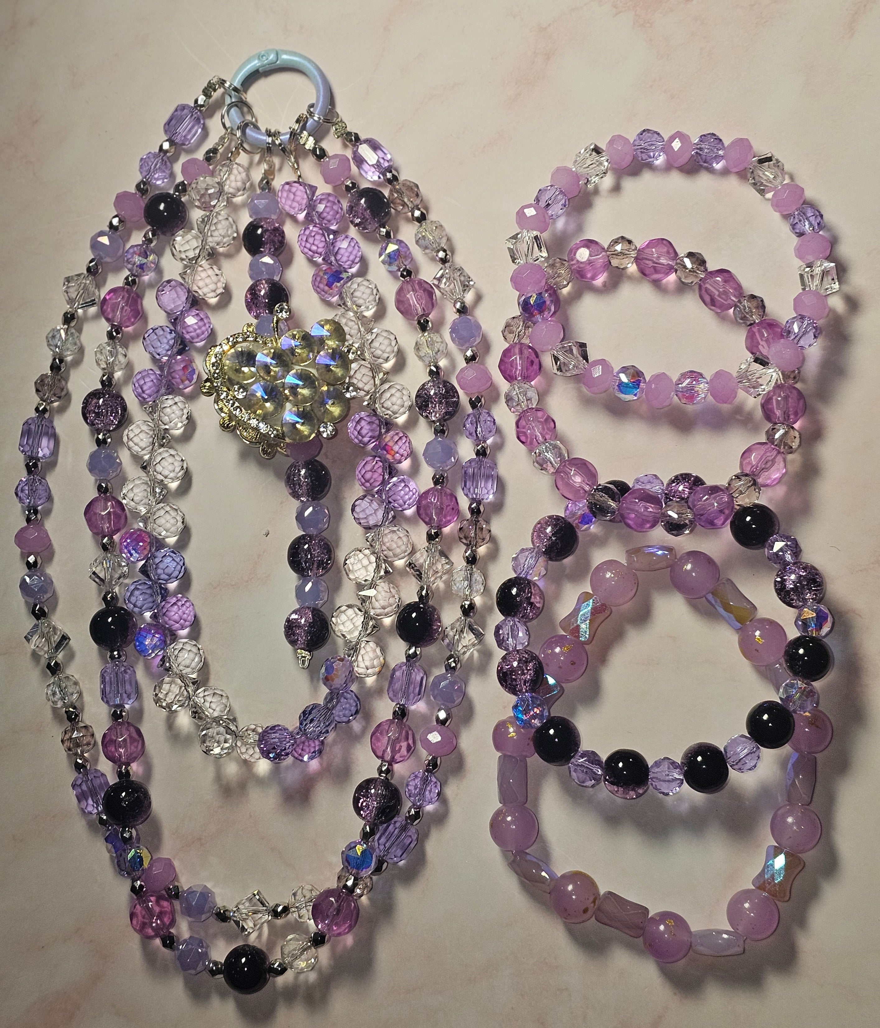 Handmade Sparkly keychain sets