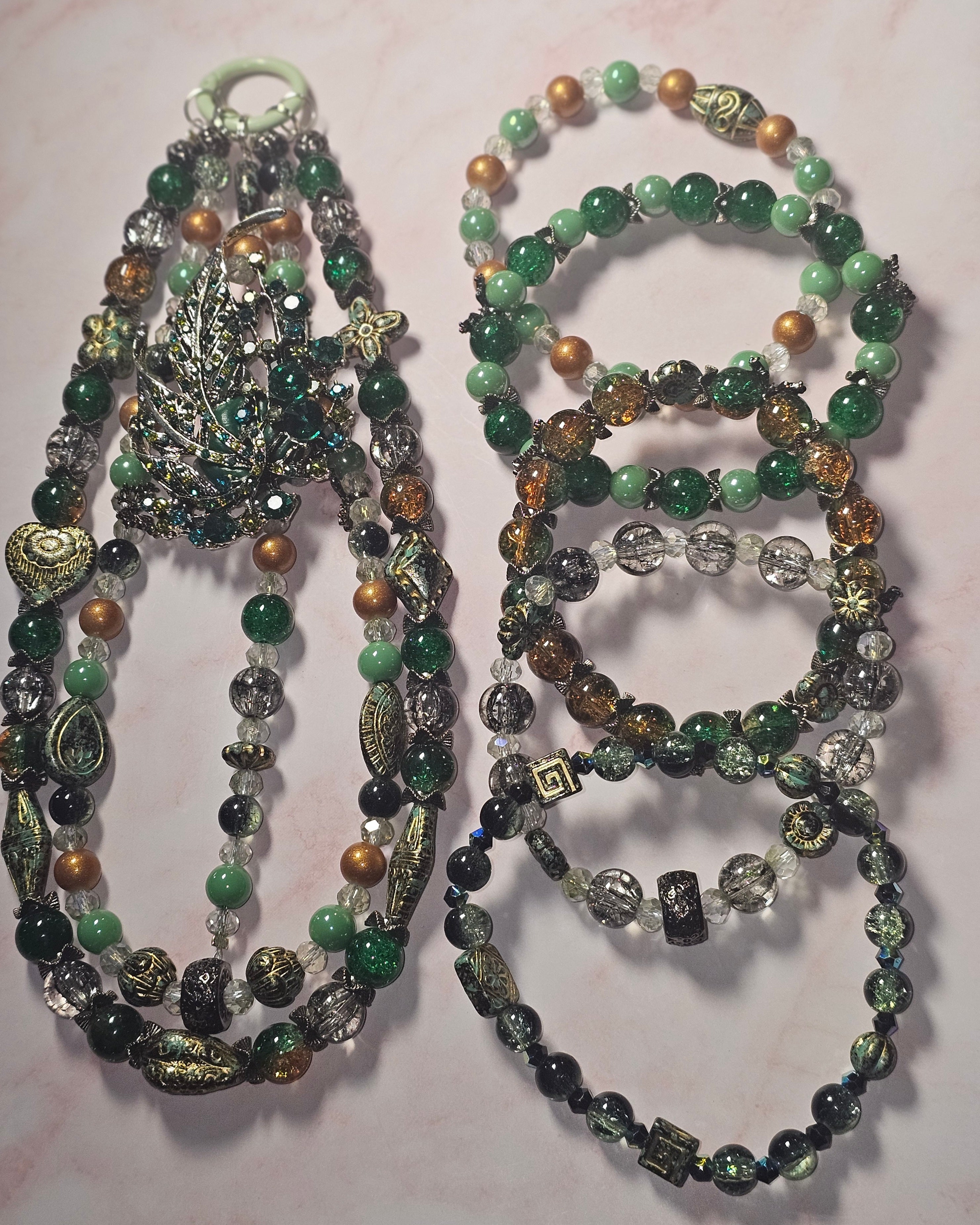 Handmade Sparkly keychain sets