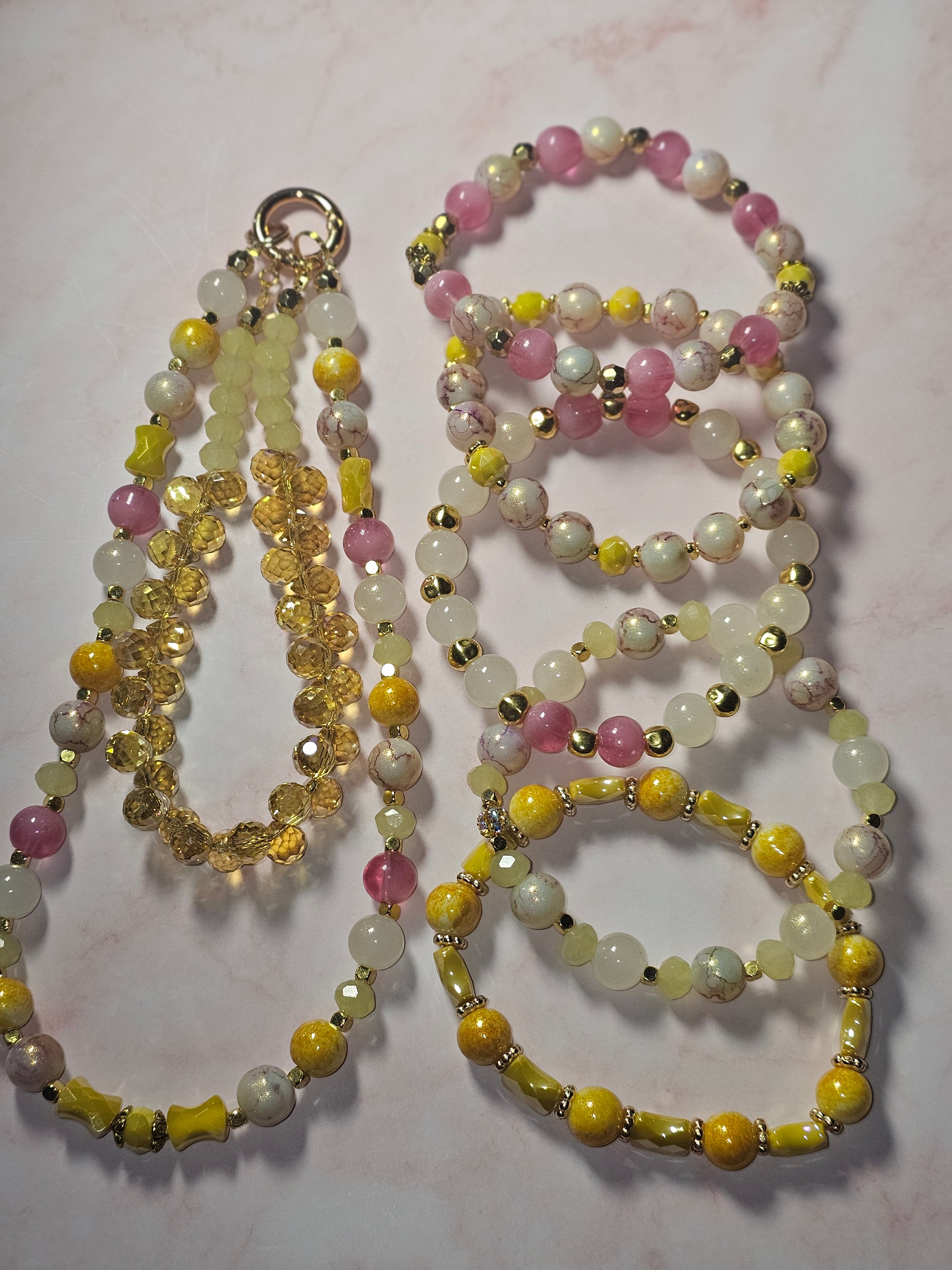 Handmade beaded keychains sets