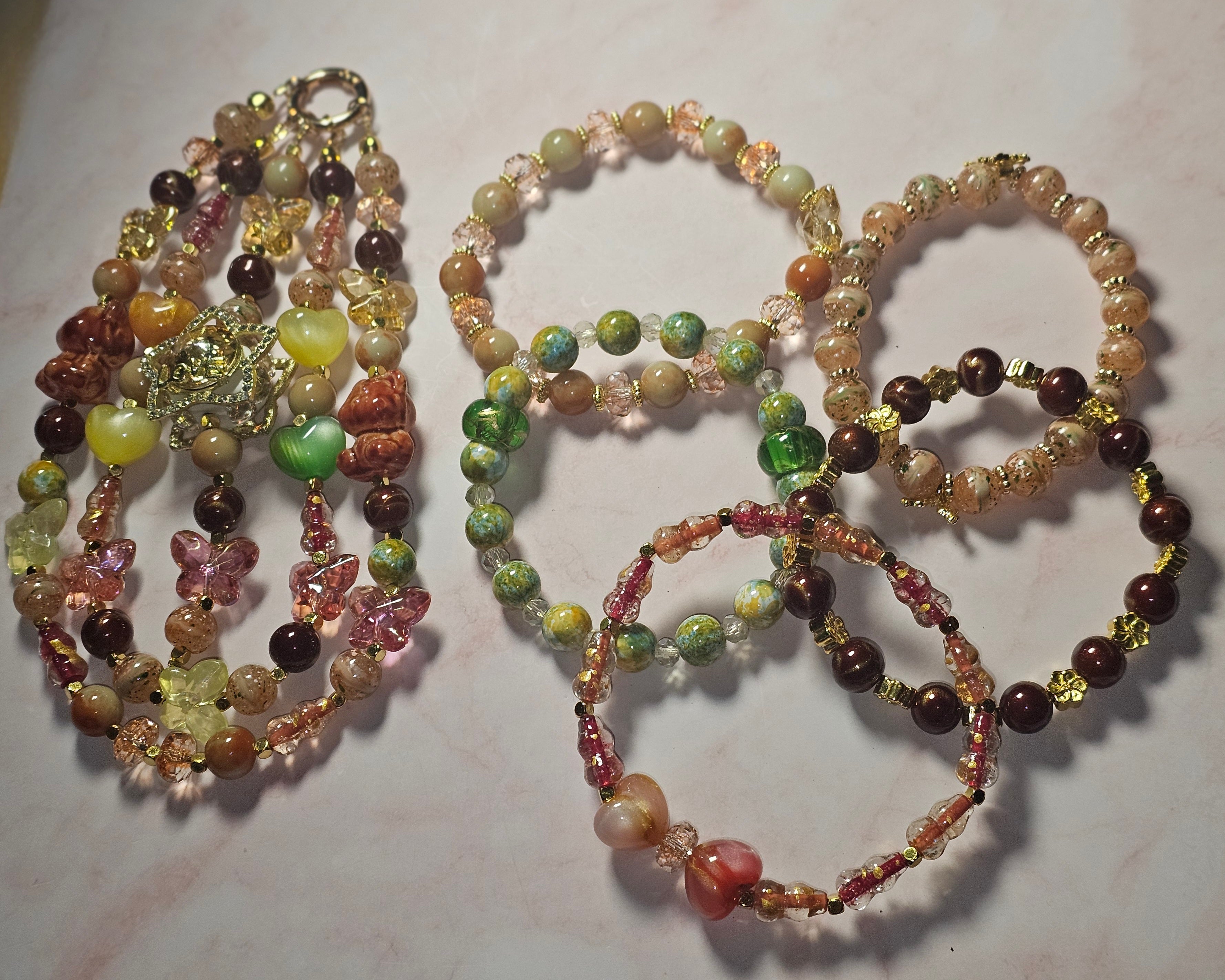 Handmade Sparkly keychain sets
