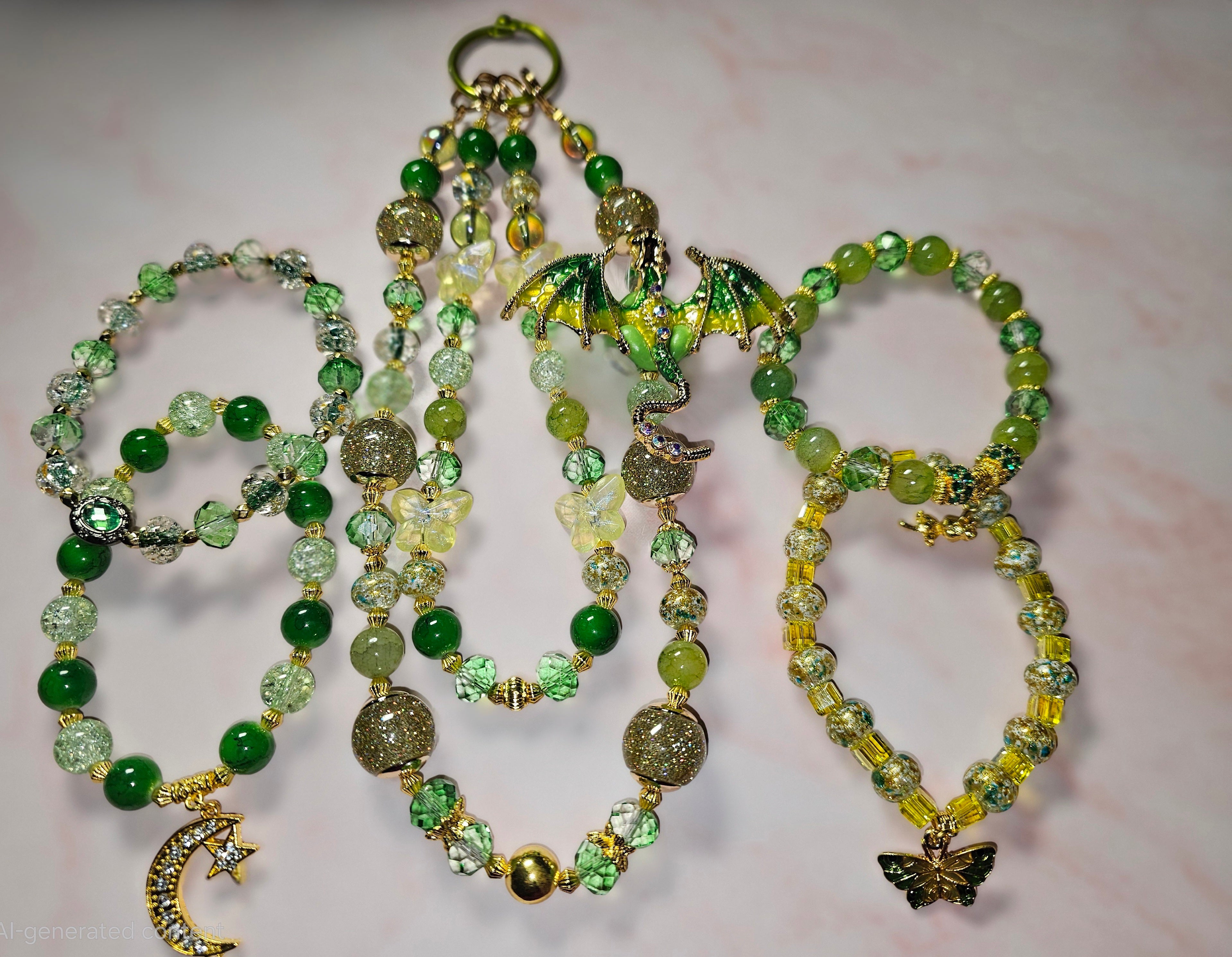 Handmade Sparkly keychain sets