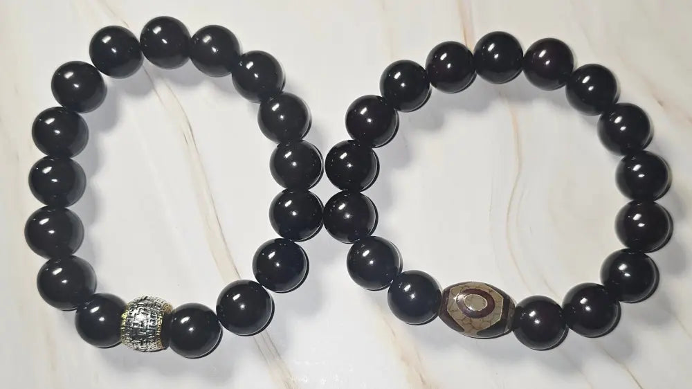 Bodhi bracelets - Dark grape bodhi set